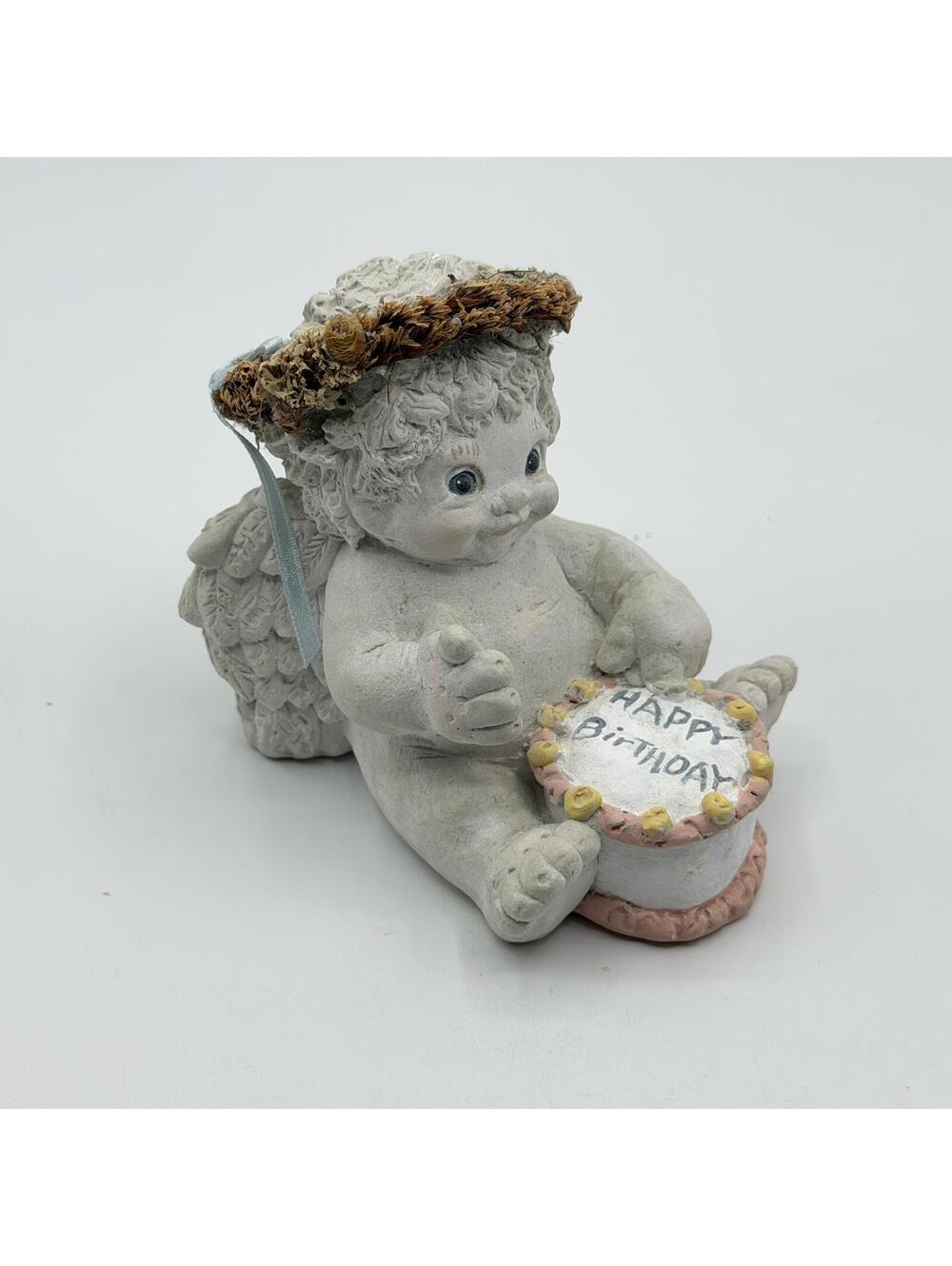 Dreamsicles By Kristin 1995 Figurine Happy Birthday Theme Cherub Blue Eyed Angel